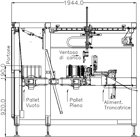 Bar feeder with bar pallet changer to obtain high autonomy and capacity